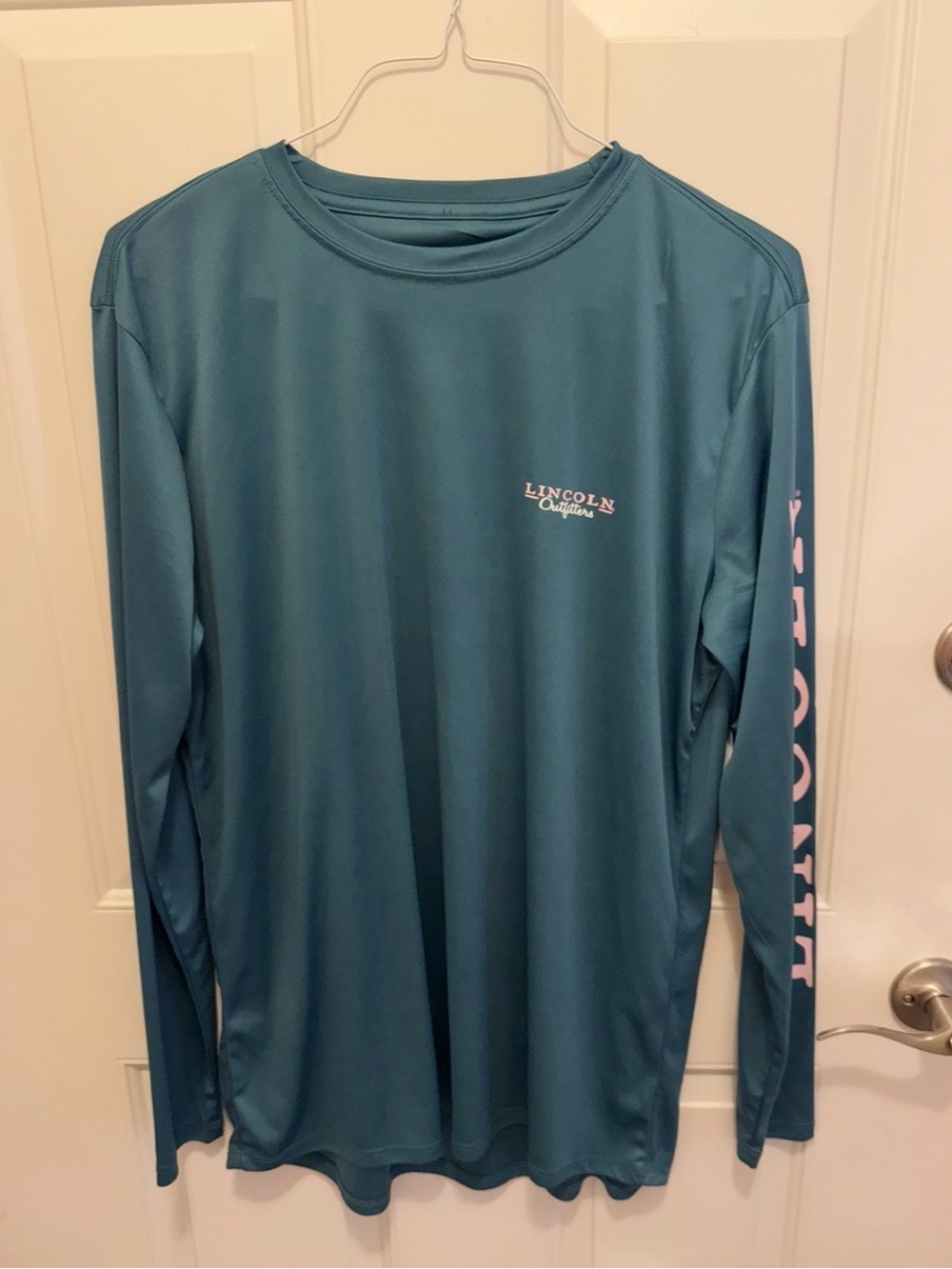 Men's Lincoln Outfitters Teal Long-Sleeve Shirt